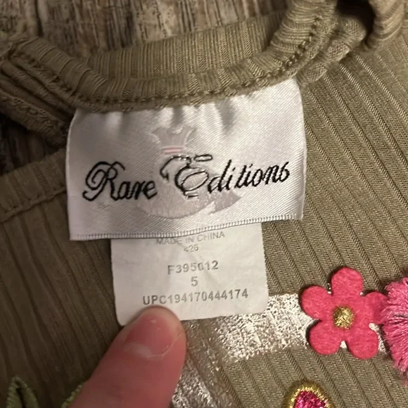 Rare Editions Peace Flare Pants Matching Set Hippie 5 girls - Picture 4 of 6